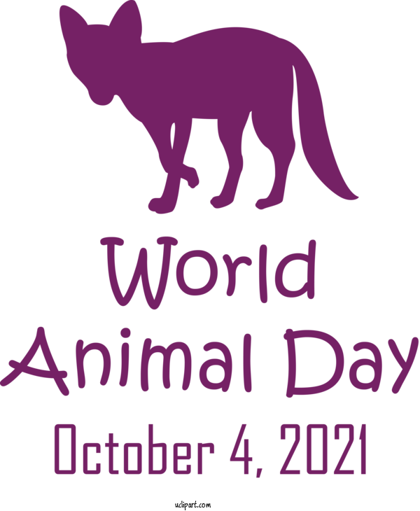 Free Holidays Dog Cat Logo For World Animal Day Clipart Transparent Background