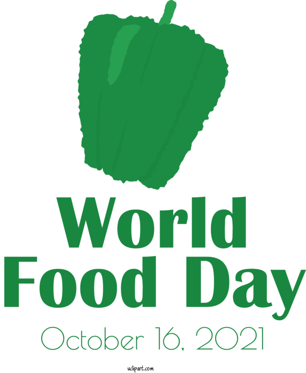 Free Holidays Logo Design Green For World Food Day Clipart Transparent Background