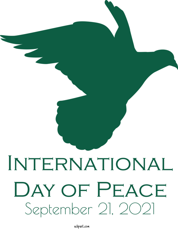 Free Holidays Birds Duck Logo For World Peace Day Clipart Transparent Background