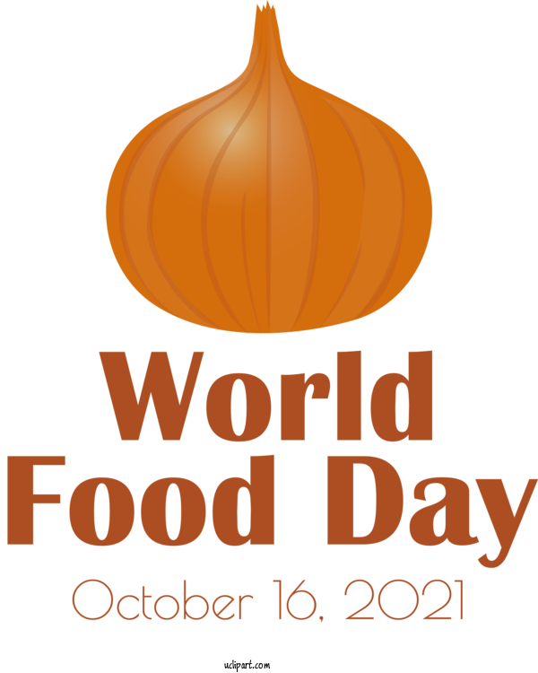 Free Holidays Logo Pumpkin Commodity For World Food Day Clipart Transparent Background