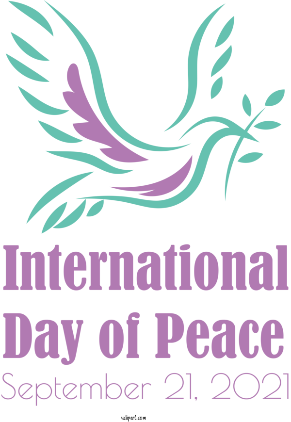 Free Holidays Design Birds Logo For World Peace Day Clipart Transparent Background