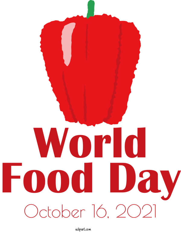 Free Holidays Flower Logo Red For World Food Day Clipart Transparent Background
