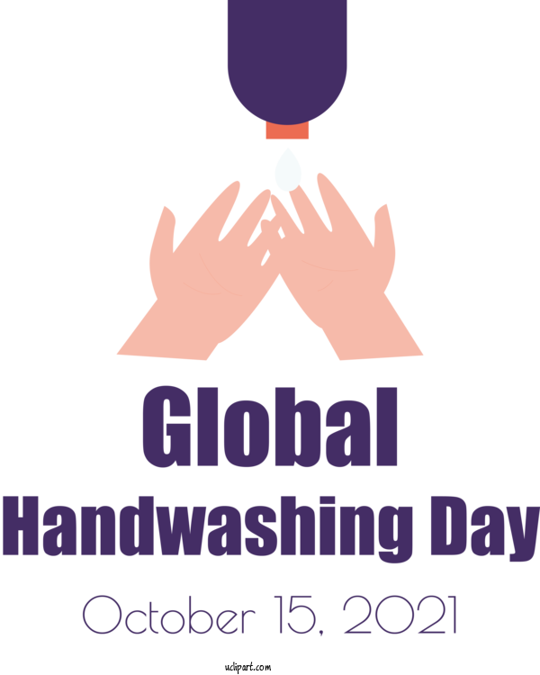 Free Holidays Logo Organization Design For Global Handwashing Day Clipart Transparent Background