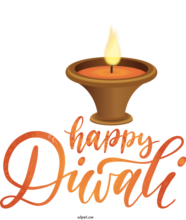 Free Holidays Design Font Wax For Diwali Clipart Transparent Background
