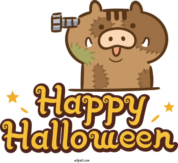 Free Holidays Human Cartoon Logo For Halloween Clipart Transparent Background