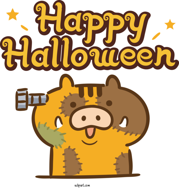 Free Holidays Human Cartoon Behavior For Halloween Clipart Transparent Background