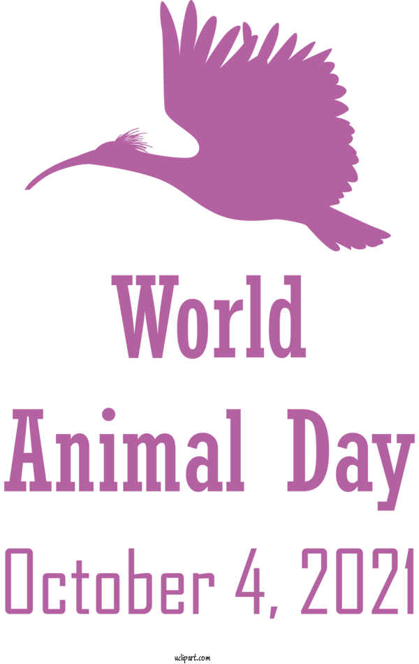 Free Holidays Design Logo Beak For World Animal Day Clipart Transparent Background
