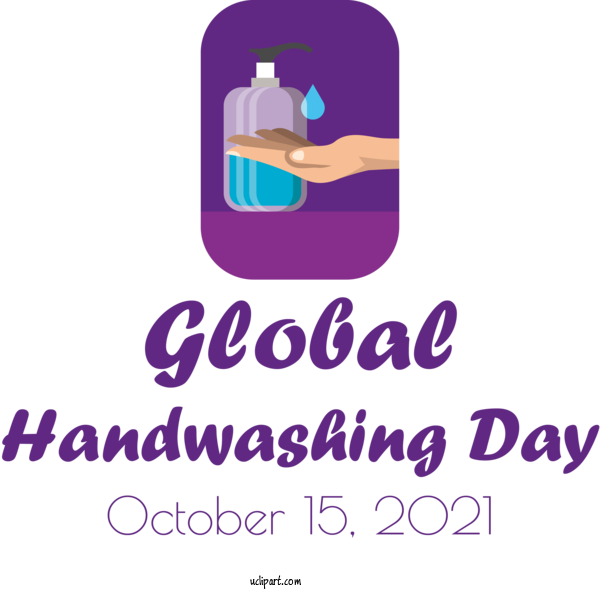 Free Holidays Logo Design Line For Global Handwashing Day Clipart Transparent Background