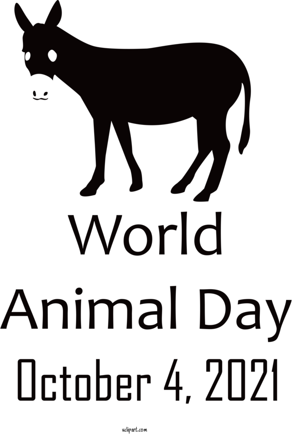Free Holidays Cat Horse Dog For World Animal Day Clipart Transparent Background