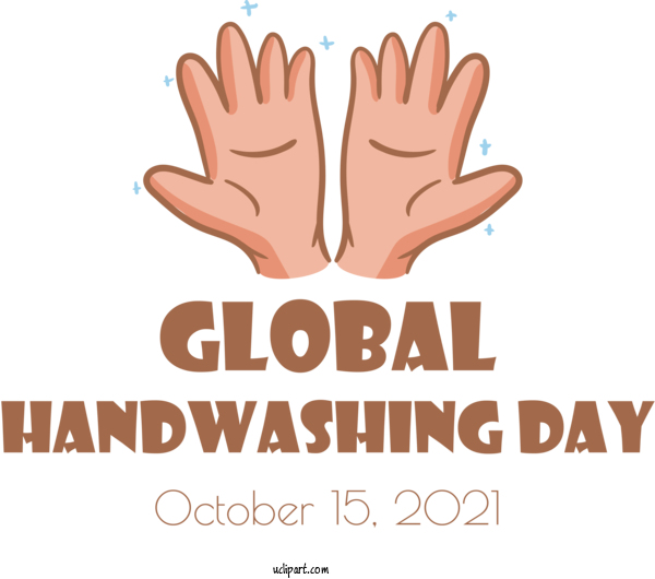 Free Holidays Hand Model Logo Font For Global Handwashing Day Clipart Transparent Background