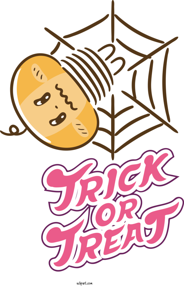 Free Holidays Cartoon Line Design For Halloween Clipart Transparent Background