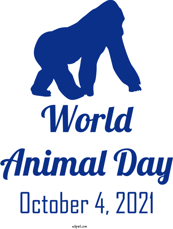 Free Holidays Human Logo Behavior For World Animal Day Clipart Transparent Background
