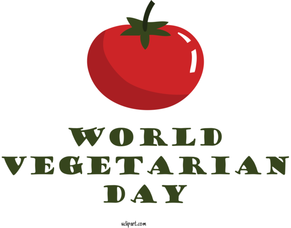 Free Holidays Tomato Natural Food Superfood For World Vegetarian Day Clipart Transparent Background