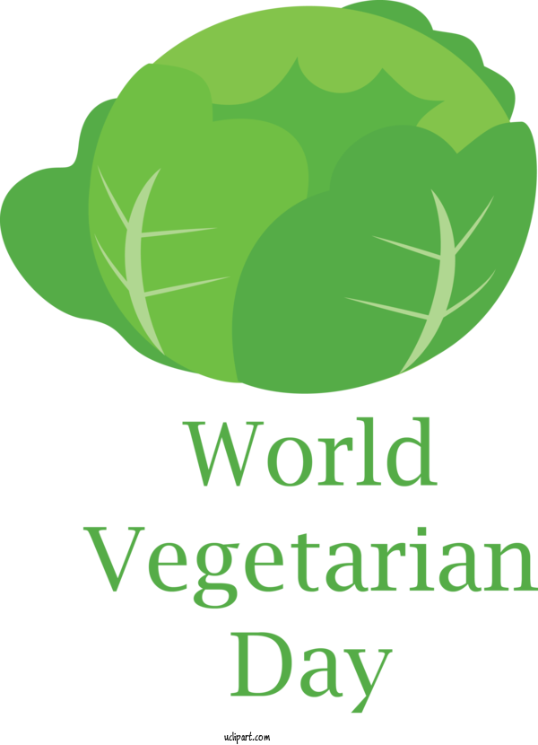 Free Holidays Leaf Logo Leaf Vegetable For World Vegetarian Day Clipart Transparent Background