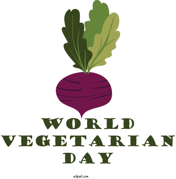 Free Holidays Leaf Leaf Vegetable Plant Stem For World Vegetarian Day Clipart Transparent Background