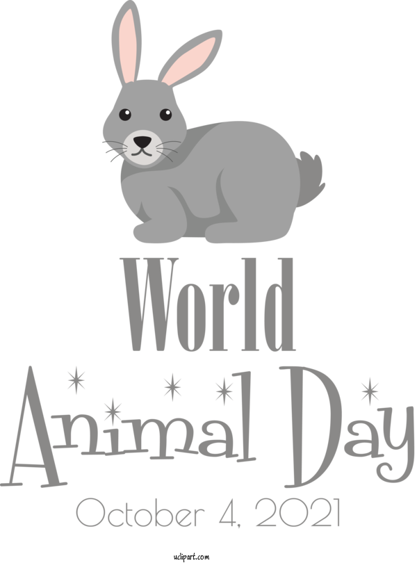 Free Holidays Easter Bunny Rabbit Logo For World Smile Day Clipart Transparent Background