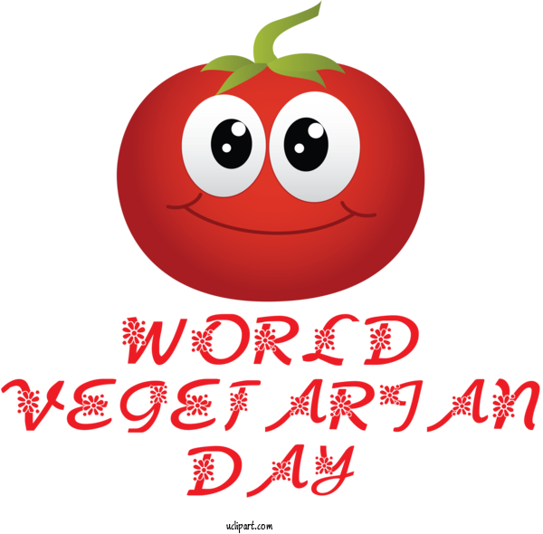 Free Holidays Smiley Emoticon Smile For World Vegetarian Day Clipart Transparent Background