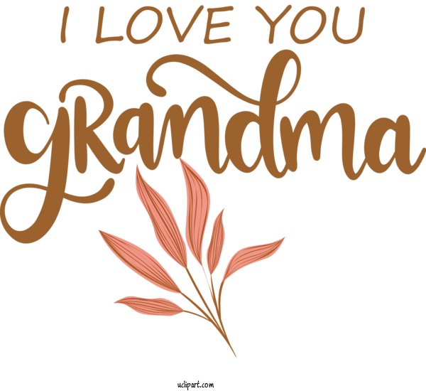 Free Holidays Leaf Flower Logo For Grandparents Day Clipart Transparent Background