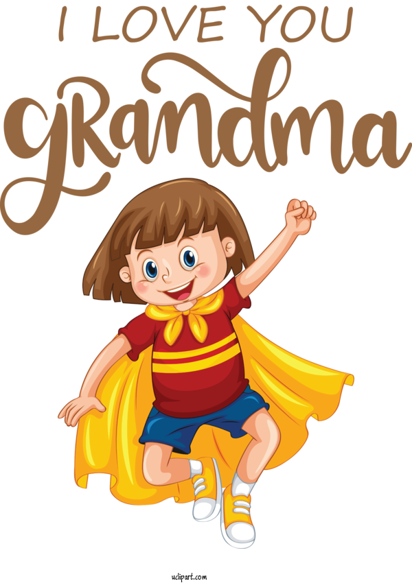 Free Holidays Toddler M Human Cartoon For Grandparents Day Clipart Transparent Background