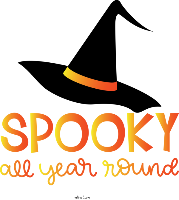 Free Holidays Logo Design Line For Halloween Clipart Transparent Background