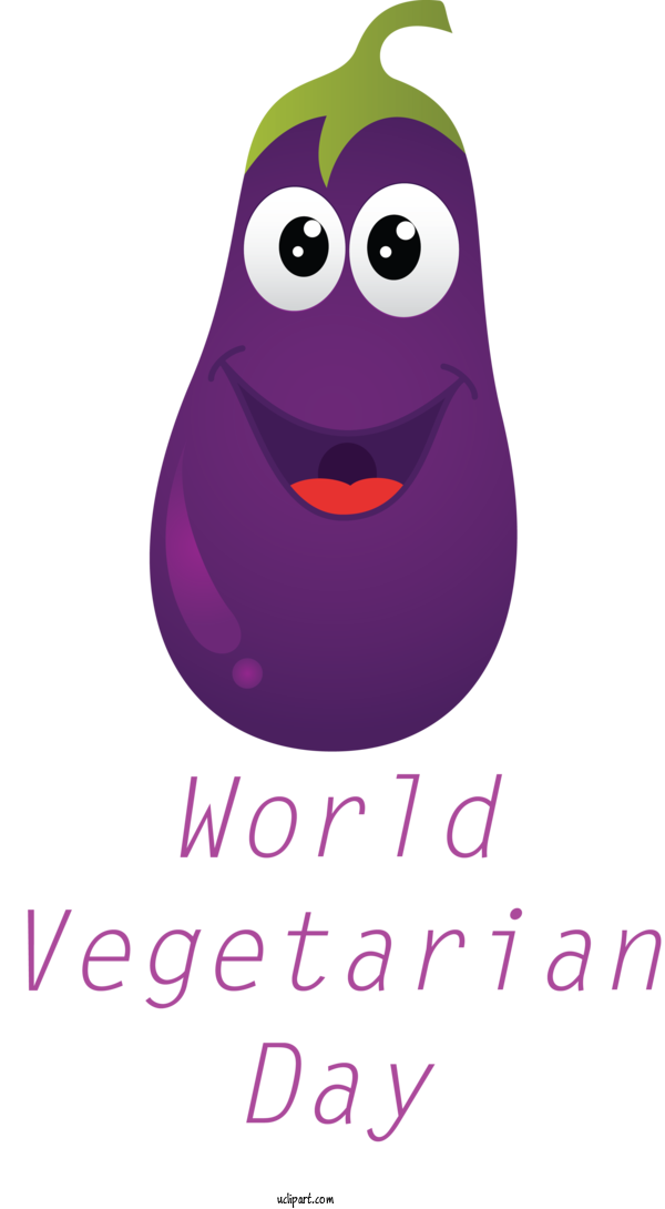 Free Holidays Logo Cartoon Design For World Vegetarian Day Clipart Transparent Background