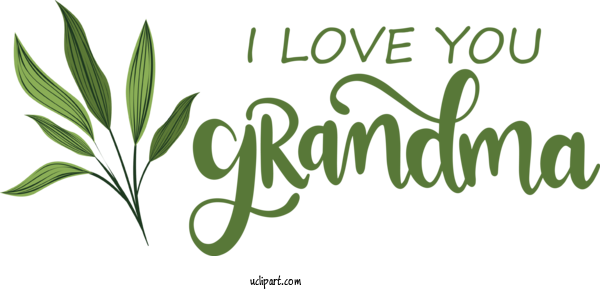 Free Holidays Leaf Plant Stem Font For Grandparents Day Clipart Transparent Background