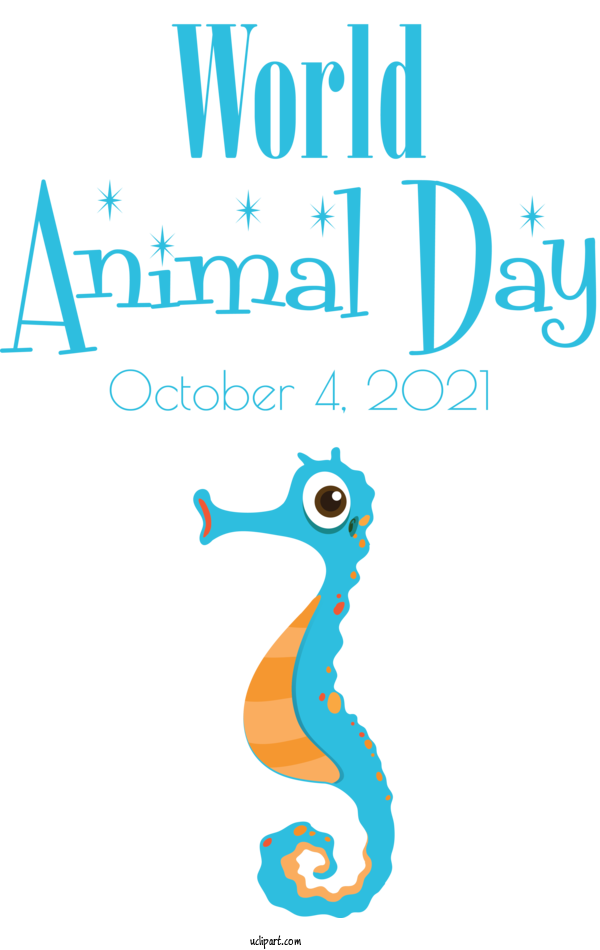 Free Holidays Logo Seahorses Design For World Smile Day Clipart Transparent Background