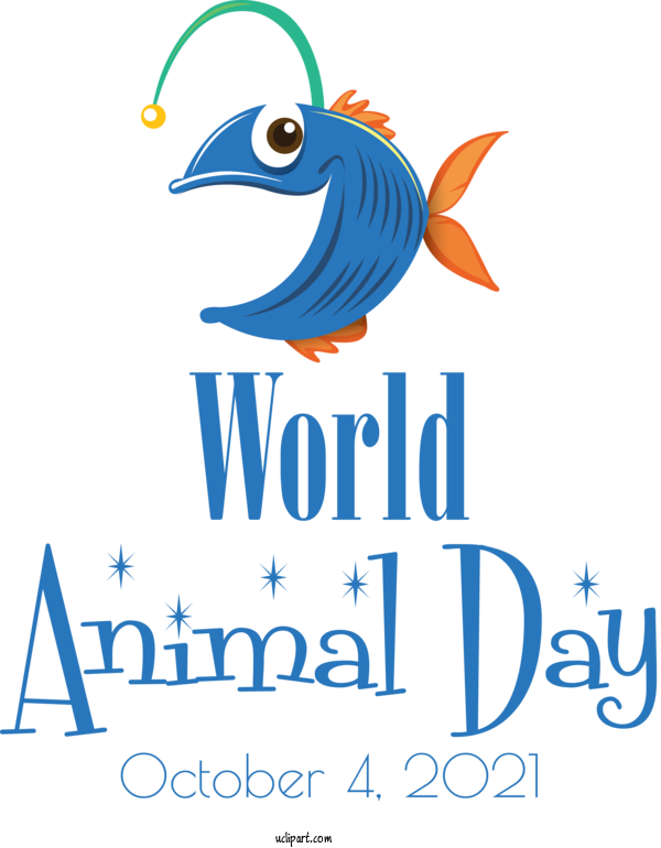 Free Holidays Logo Design Fish For World Smile Day Clipart Transparent Background