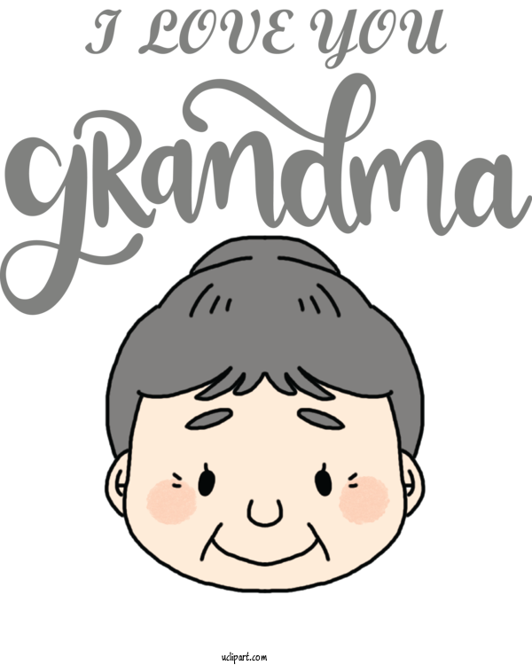 Free Holidays Human Smile Cartoon For Grandparents Day Clipart Transparent Background