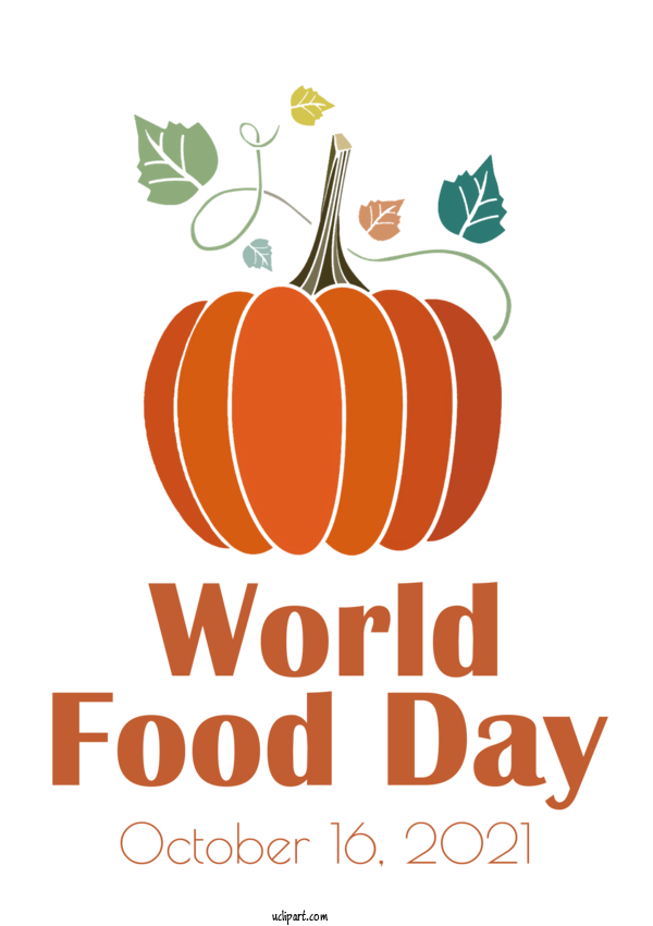 Free Holidays Vegetable Pumpkin For World Food Day Clipart Transparent Background