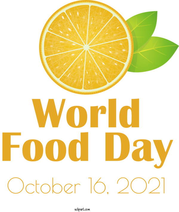 Free Holidays Lemon Citric Acid Logo For World Food Day Clipart Transparent Background