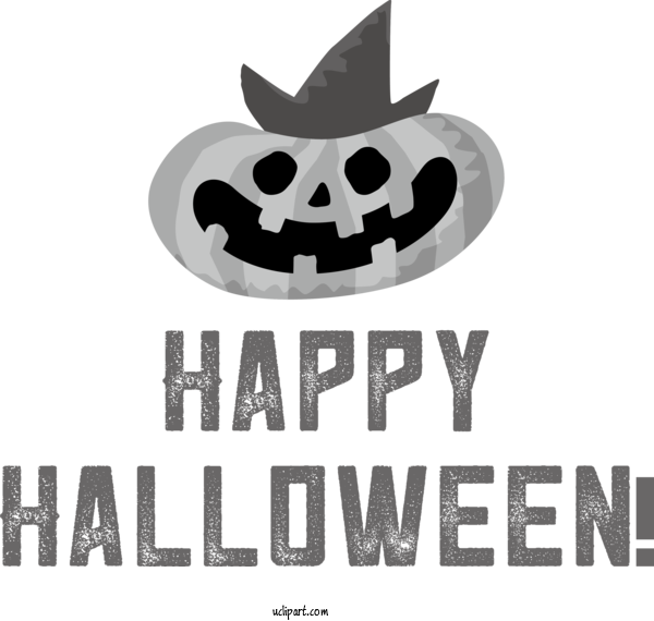 Free Holidays Logo Font Design For Halloween Clipart Transparent Background