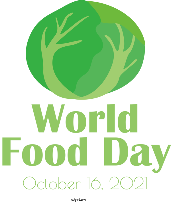 Free Holidays Logo Design Green For World Food Day Clipart Transparent Background