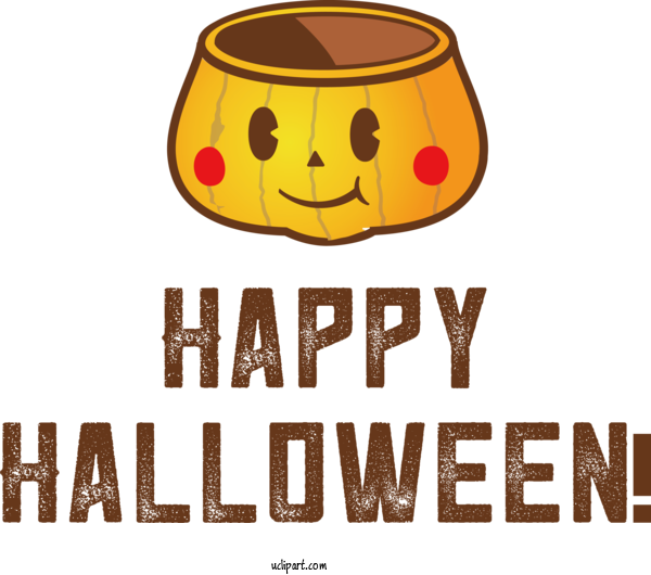Free Holidays Smiley Logo Emoticon For Halloween Clipart Transparent Background