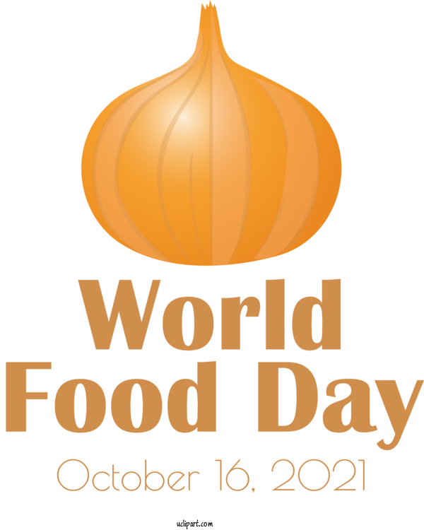 Free Holidays Logo Design Pumpkin For World Food Day Clipart Transparent Background