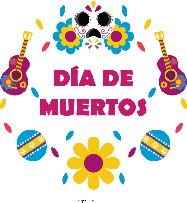 Free Holidays Design Cool Mexican Drawing For Day Of The Dead Clipart Transparent Background