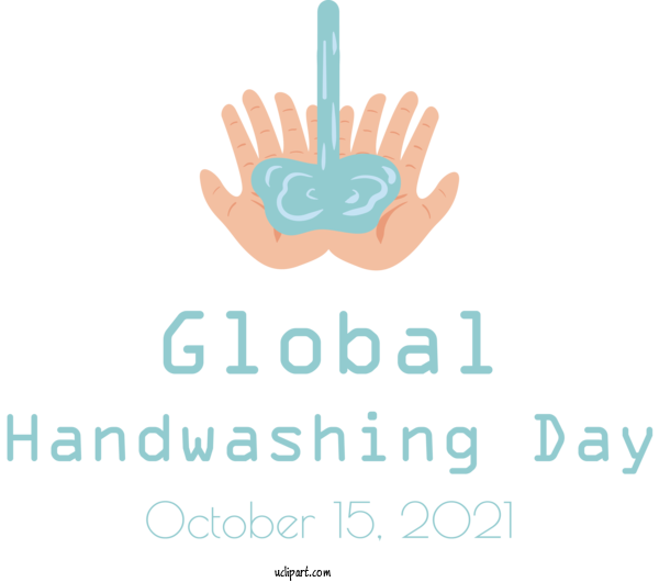 Free Holidays Logo Font Design For Global Handwashing Day Clipart Transparent Background