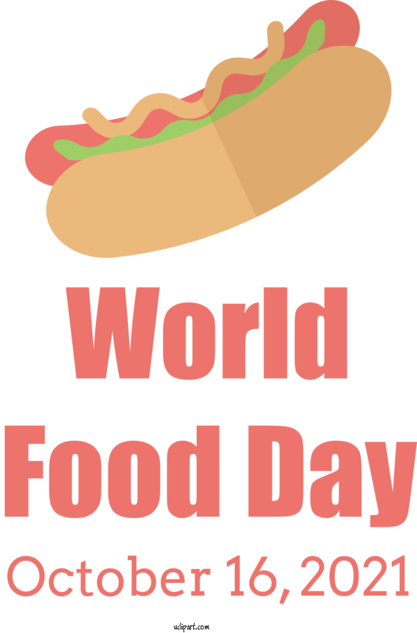 Free Holidays Fast Food Good Logo For World Food Day Clipart Transparent Background