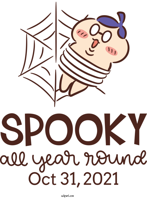 Free Holidays Spider Drawing Halloween Ghost For Halloween Clipart Transparent Background