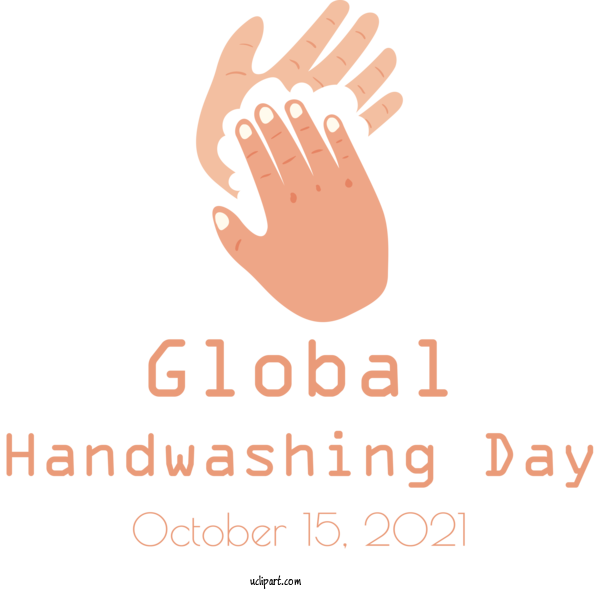 Free Holidays Hand Model Logo Line For Global Handwashing Day Clipart Transparent Background