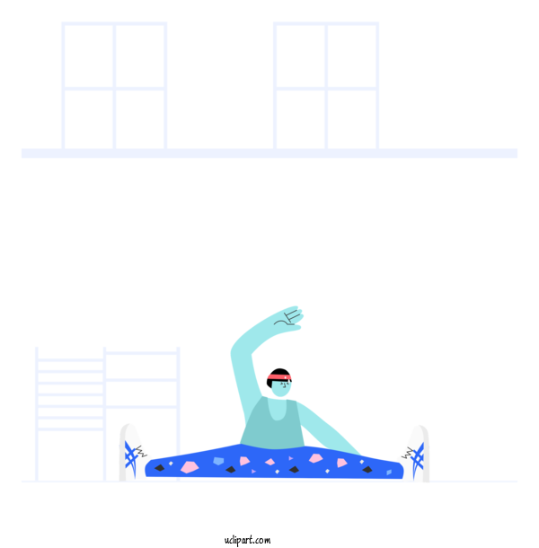 Free Sports Design Logo Cartoon For Yoga Clipart Transparent Background