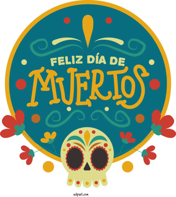 Free Holidays Logo Circle Meter For Day Of The Dead Clipart Transparent Background