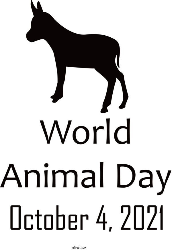 Free Holidays Dog Horse Human For World Animal Day Clipart Transparent Background