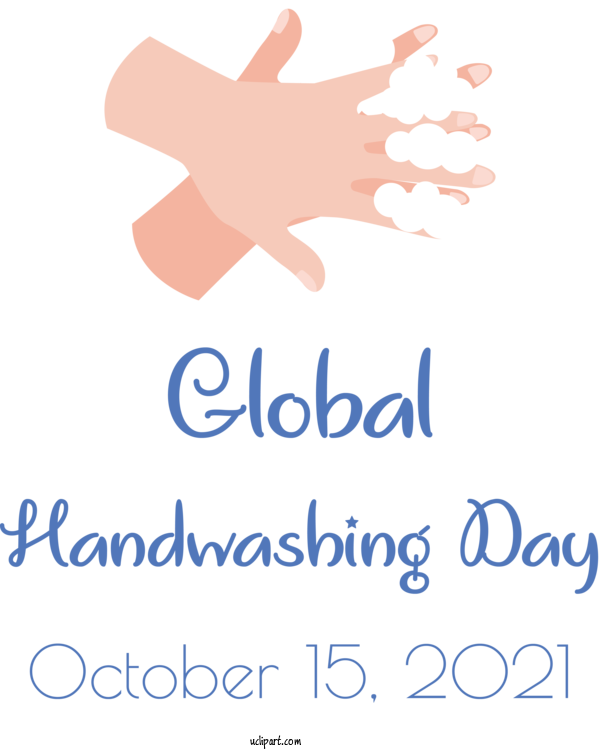 Free Holidays Logo Line Blue For Global Handwashing Day Clipart Transparent Background