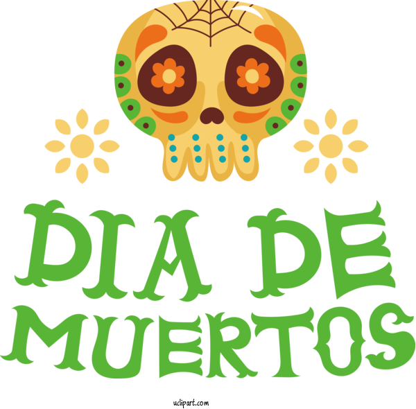 Free Holidays Human Logo Behavior For Day Of The Dead Clipart Transparent Background