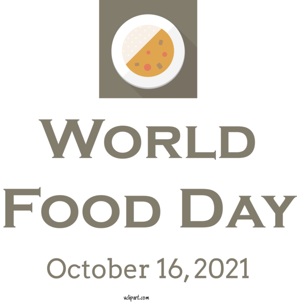 Free Holidays Logo Font Line For World Food Day Clipart Transparent Background