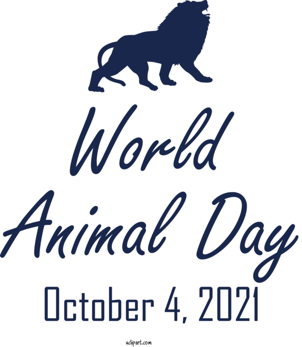 Free Holidays Dog Logo Blue For World Animal Day Clipart Transparent Background