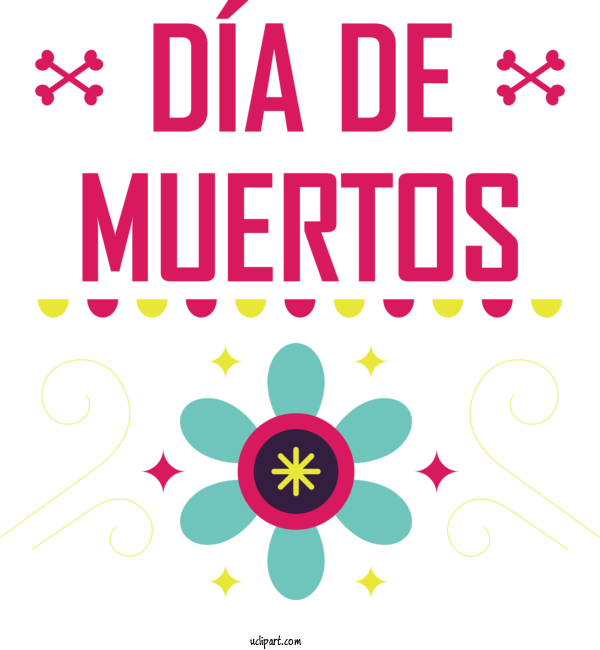 Free Holidays Design Line Text For Day Of The Dead Clipart Transparent Background