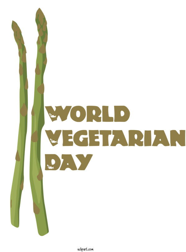 Free Holidays Human Plant Stem Logo For World Vegetarian Day Clipart Transparent Background