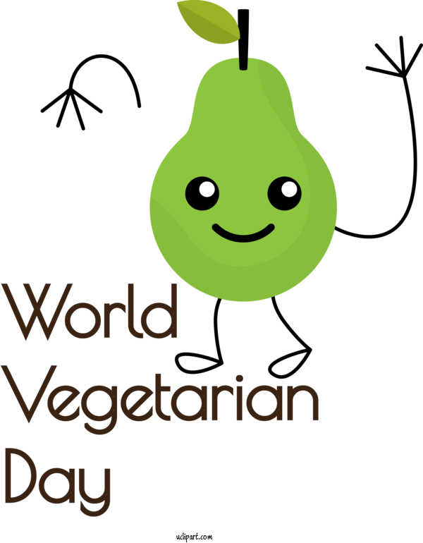 Free Holidays Leaf Human Plant Stem For World Vegetarian Day Clipart Transparent Background